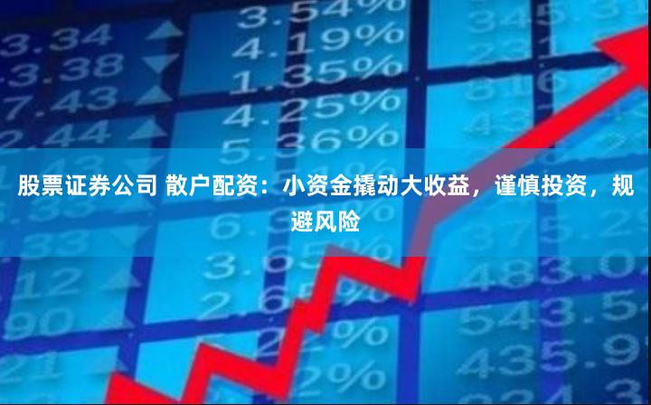 股票证券公司 散户配资：小资金撬动大收益，谨慎投资，规避风险